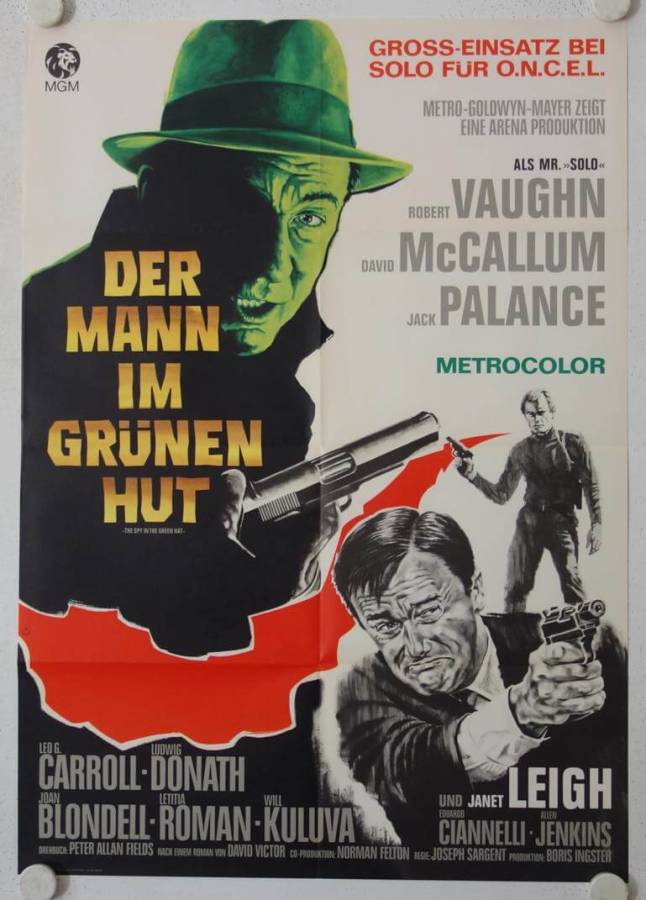 The Man in the green Hat original release german movie poster
